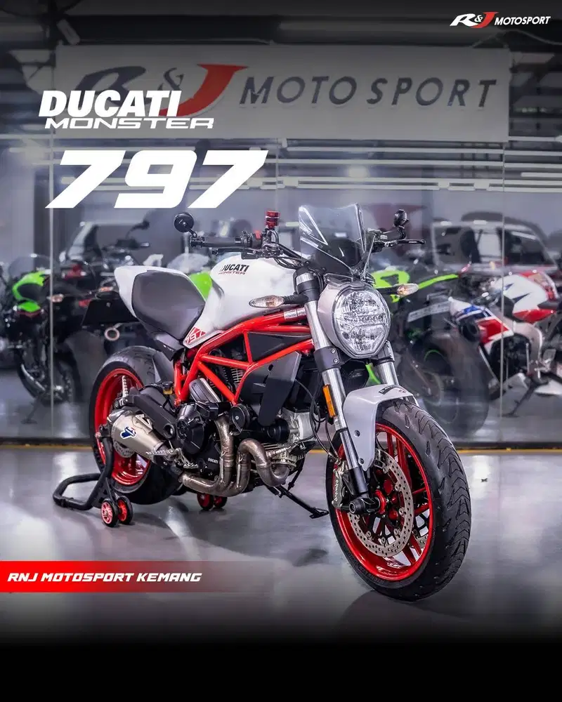 Ducati Monster 797 Nik 2017 Termignoni Odo 9.500an Km