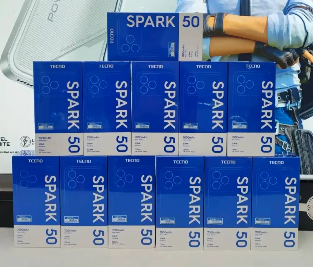 Tecno spark 50 nfc baru segel garansi resmi bisa TT bisa kredit