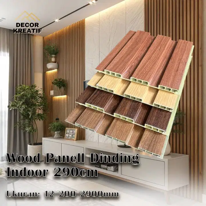 Wood panel composite Wpc dinding Indoor 290cm