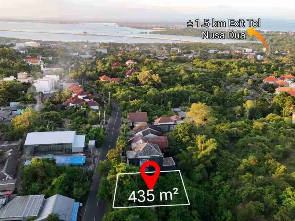 Tanah Plot Kecil Samping Plagoo Hotel Taman Mumbul Nusa Dua Bali