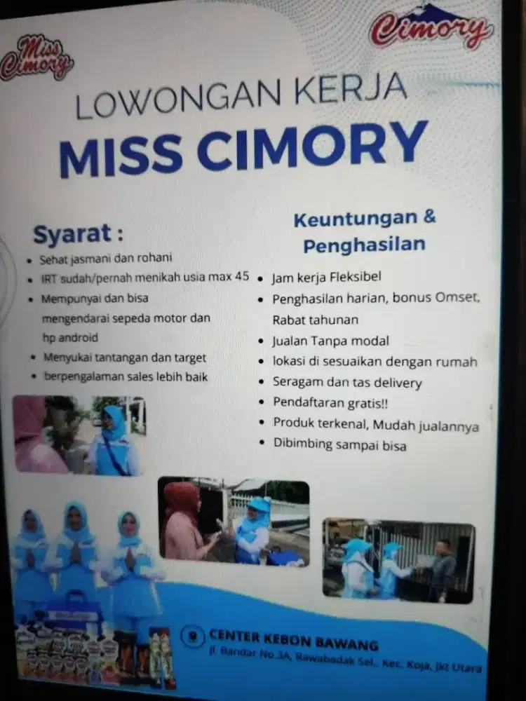 lowongan miss cimory