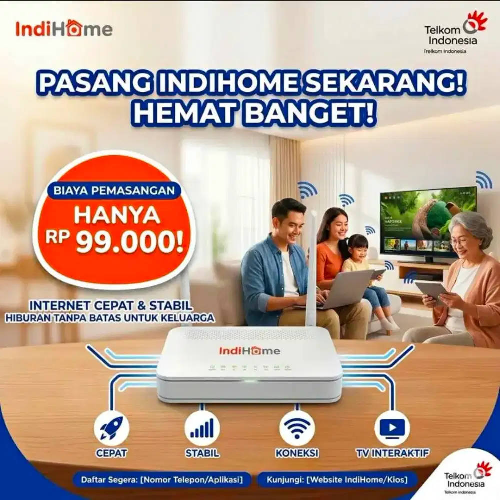 WiFi indihome internet Unlimited tanpa batas