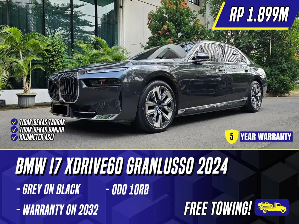 BMW I7 xDrive60 Granlusso 2024 Gran lusso luso Grey on Black Abu-Abu