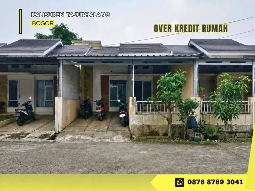 Jual Rumah Over Kredit dkt Stasiun KA 69JT di Tajurhalang Bogor
