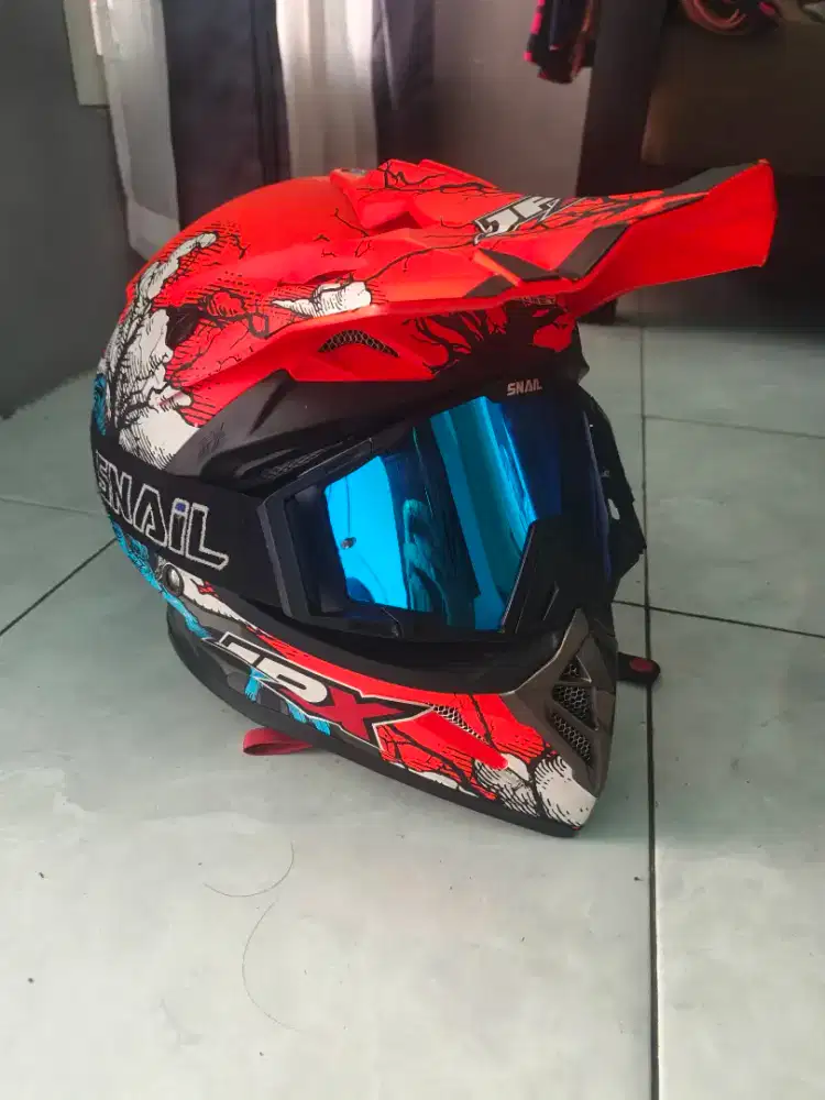 Helm jpx + kaca google snail