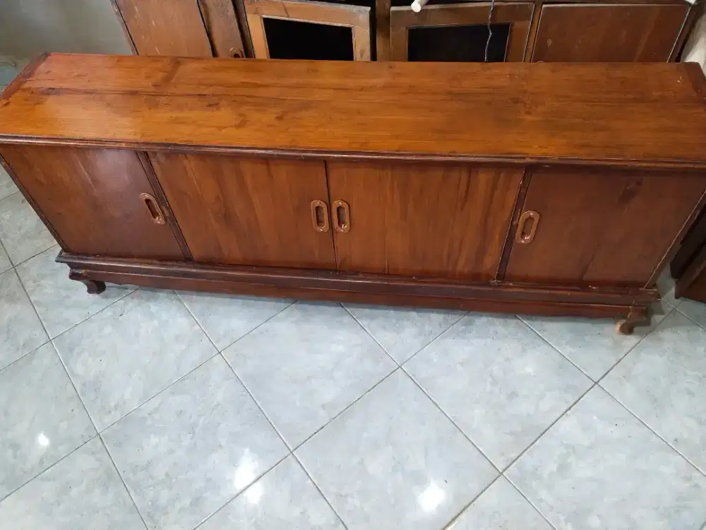 Bufet jati tua minimalis
