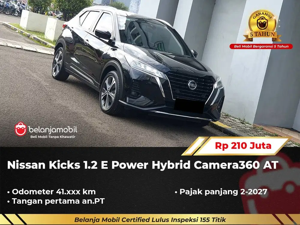 [ PAJAK PANJANG ] Nissan Kicks 1.2 E Power Hybrid Camera 360 2022/2023