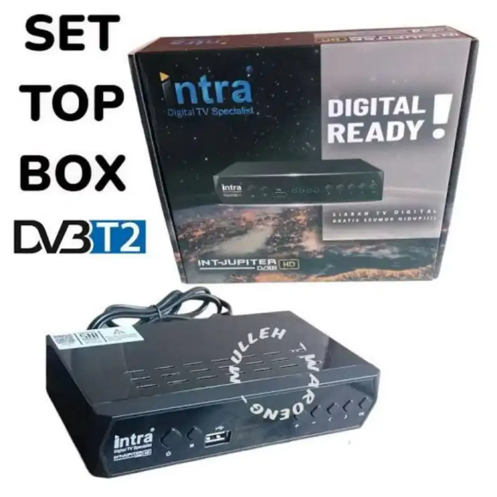 Set Top Box Antena TV Digital Lengkap