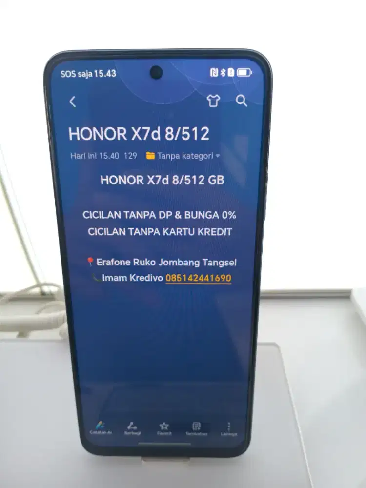 HONOR X7d 8/512 GB CICILAN TANPA DP