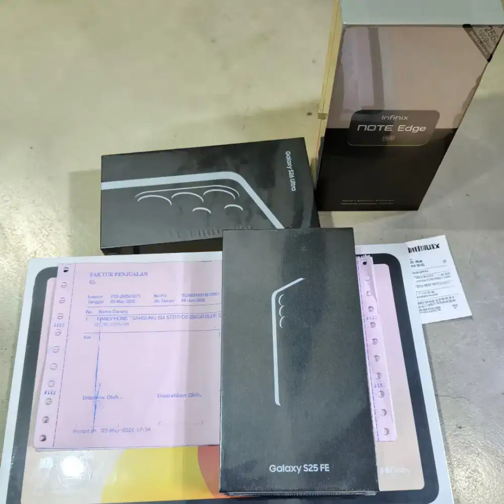 NEW 100% !! Samsung S25 FE 5G AI • 8/256GB • ICY BLUE • GARANSI RESMI