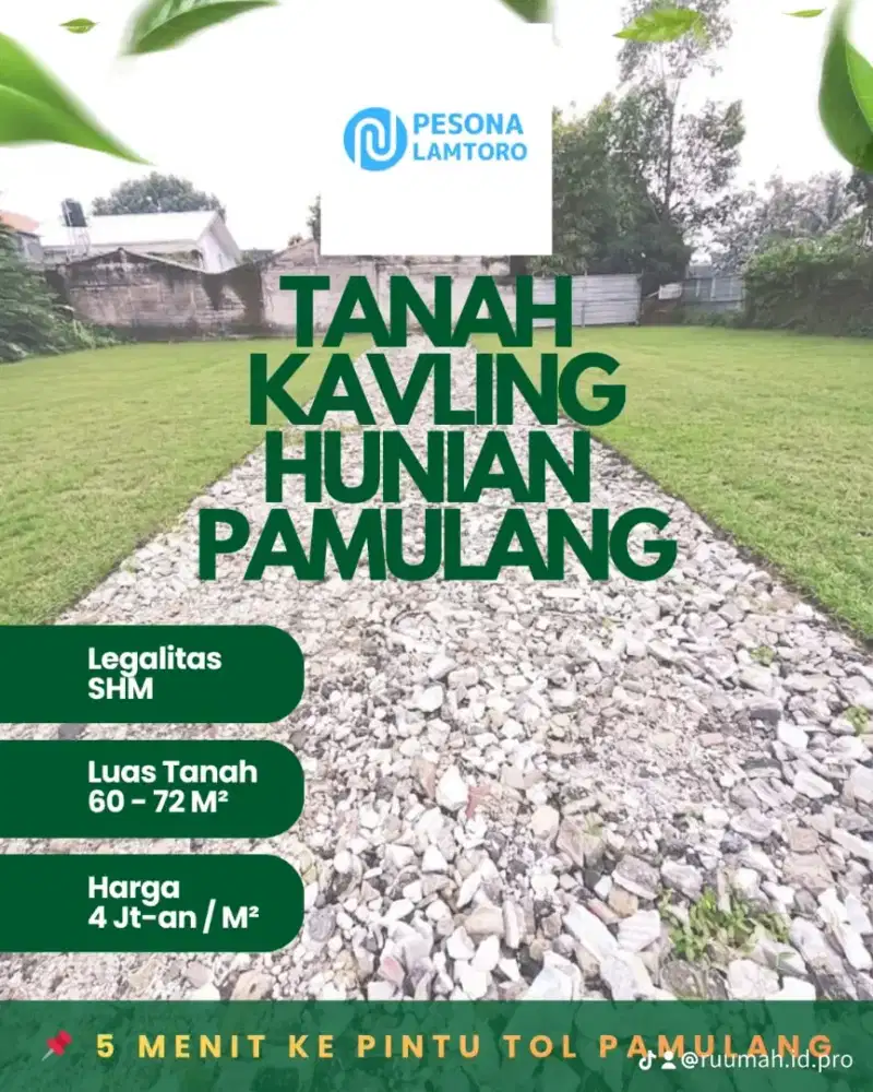 Tanah kavling Pamulang