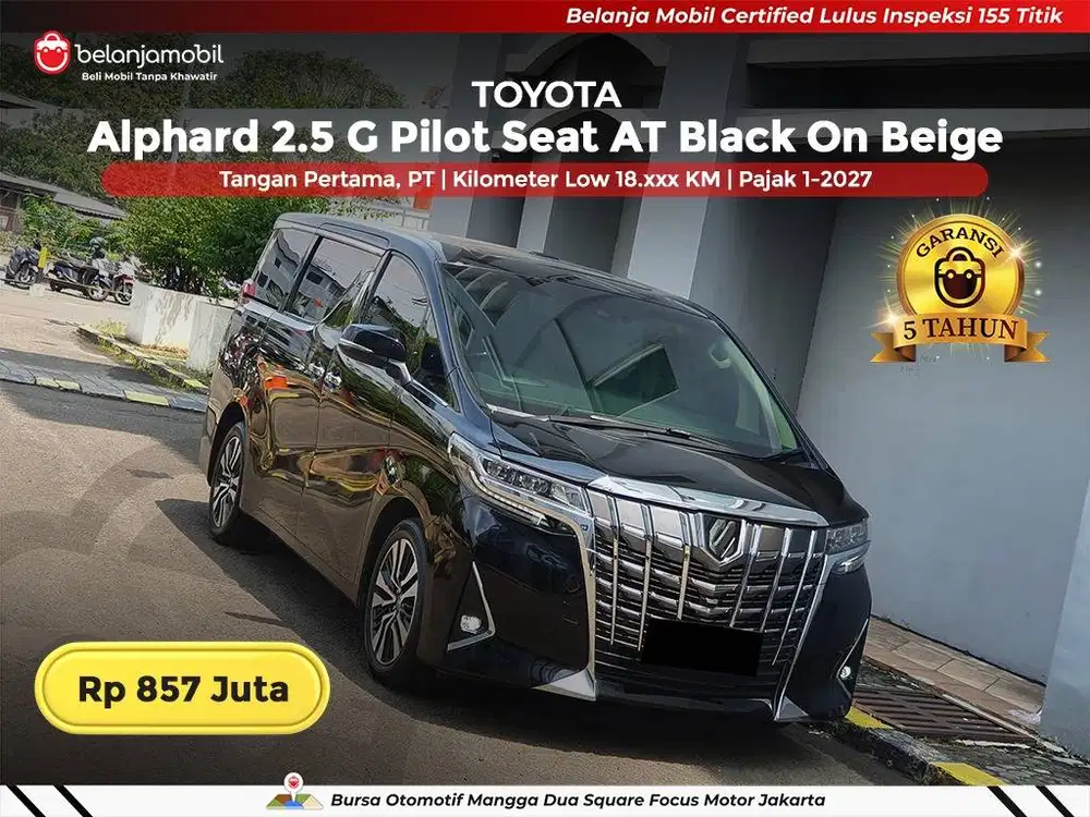 [ LOW KM 18RB ] Toyota Alphard 2.5 G TSS Pilot Seat AT 2023 2024