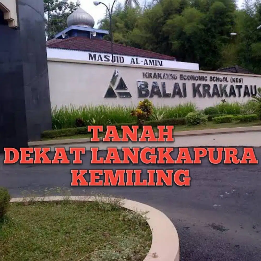 DEKAT PRAMUKA RAJABASA DI GUNUNG TERANG TANAH DIJUAL MURAH