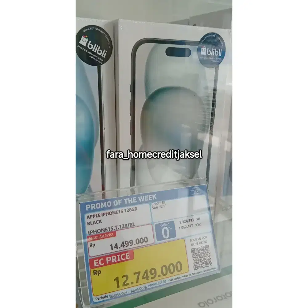 Apple Iphone 15 128GB Black