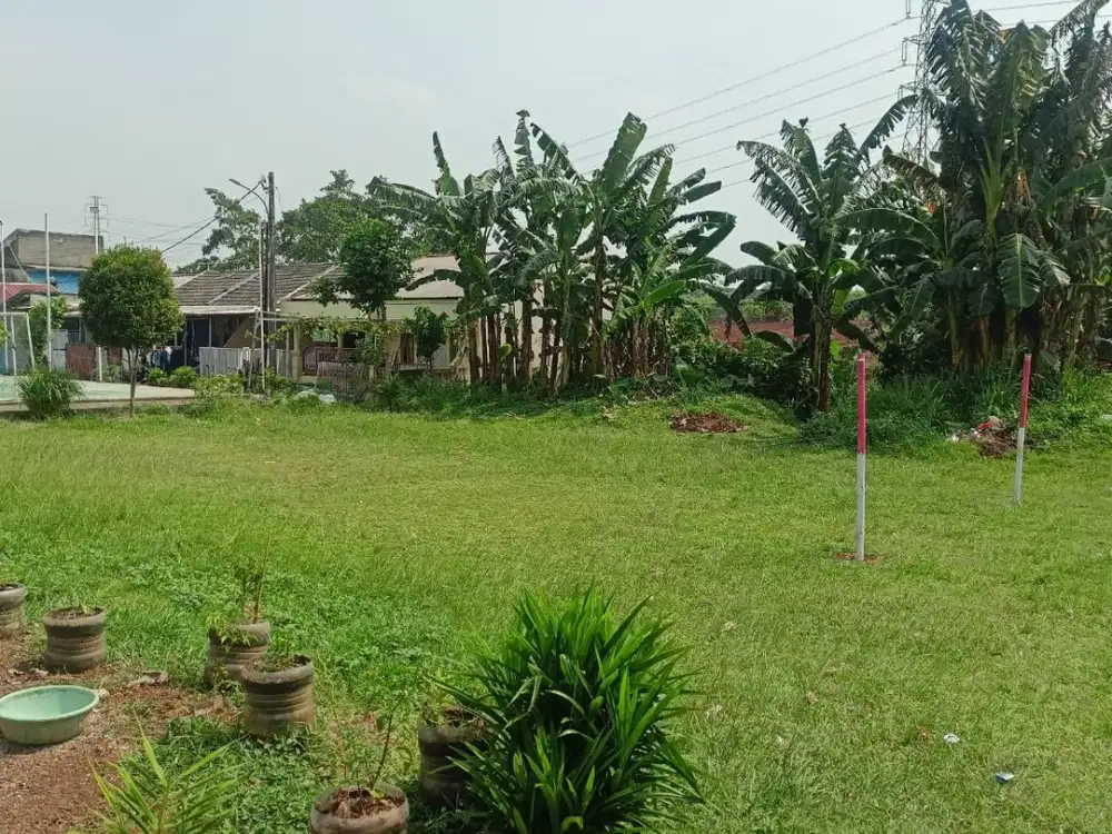 Kavling 10 Menit Stasiun Cilebut Di Area Perumahan Free SHM