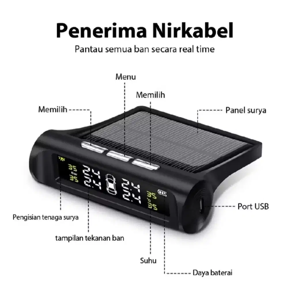 TPMS Alarm Pengukur Tekanan Ban Mobil