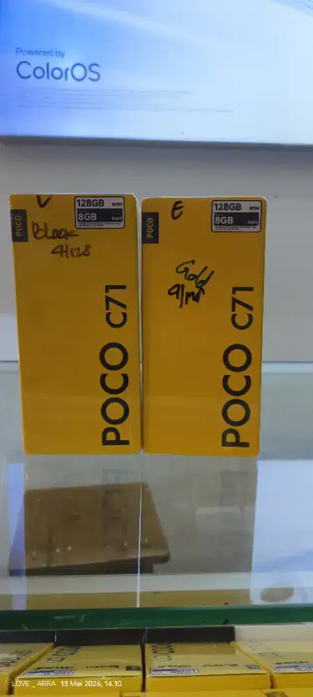 Poco c71 4/128 garansi resmi 15bulan