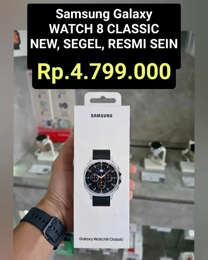 4.799 smartwatch  Samsung GALAXY WATCH 8 CLASSIC BARU,SEGEL,RESMI SEIN