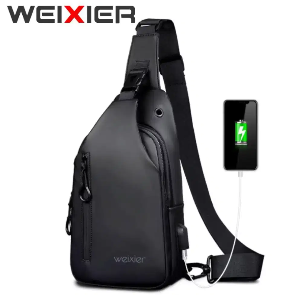 Weixer XB301 Tas Selempang Pria Warna hitam
