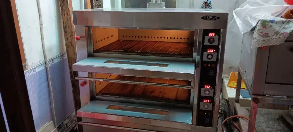 Oven gas double deck