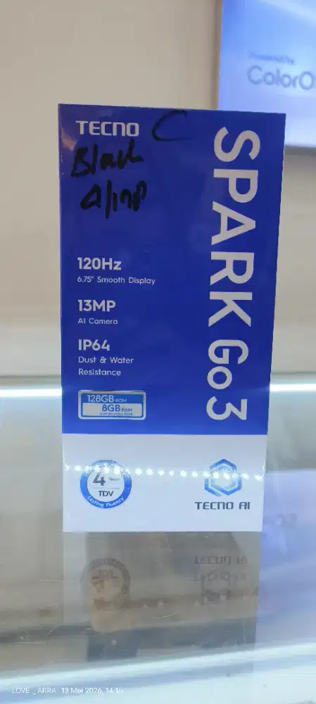 Spark go 4/128gb garansi resmi 1thn