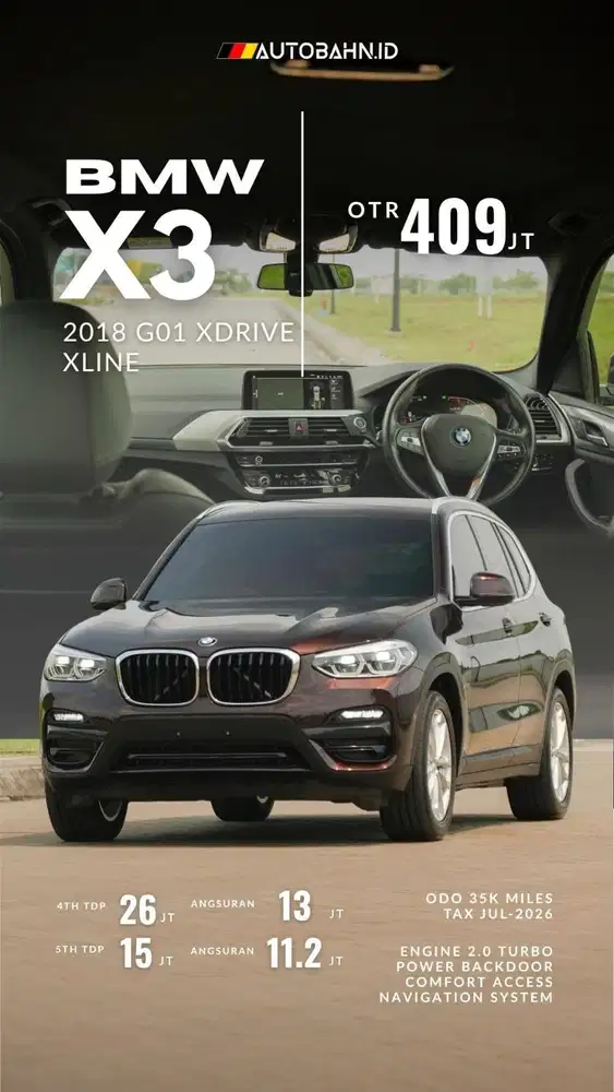 SUV KING! BMW X3 sDrive20i G01 2021 Digital Speedo! X1 320i