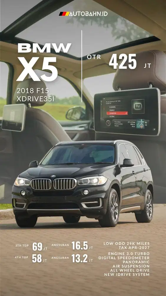 Digital Speedo! BMW X5 xDrive35i xLine 2018 Low Odo! Glc200 x3