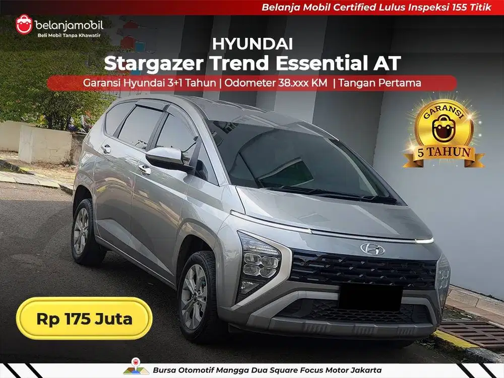 [ GARANSI 5TH ] Hyundai Stargazer Trend Essential AT 2024/2025
