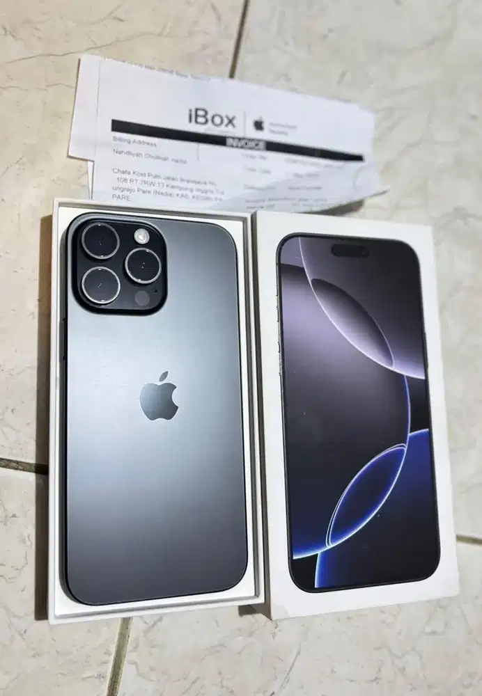 Iphone 16 PRO MAX 256gb ibox warna black