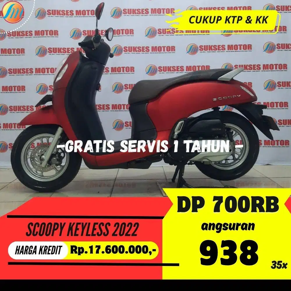 DP PROMO 700RIBU HONDA SCOOPY KEYLESS 2022 ANGSURAN RINGAN BERGARANSI
