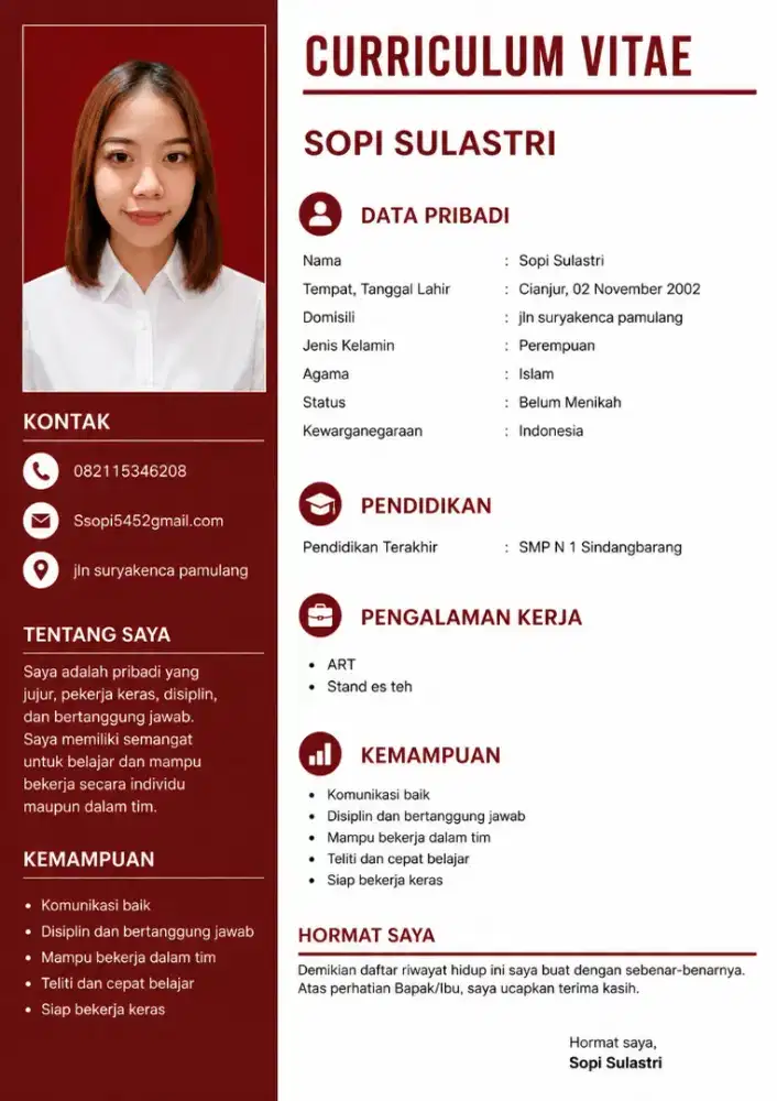 Info loker apa aja yang penting halal
