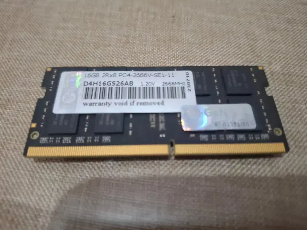 Ram laptop 16gb ddr4bpc 2666v merk VGEN