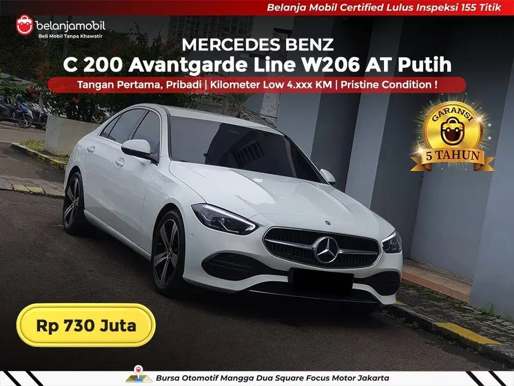 [KM LOW 4RB] Mercedes Benz Mercy C 200 C200 Avantgarde W206 2024/2025