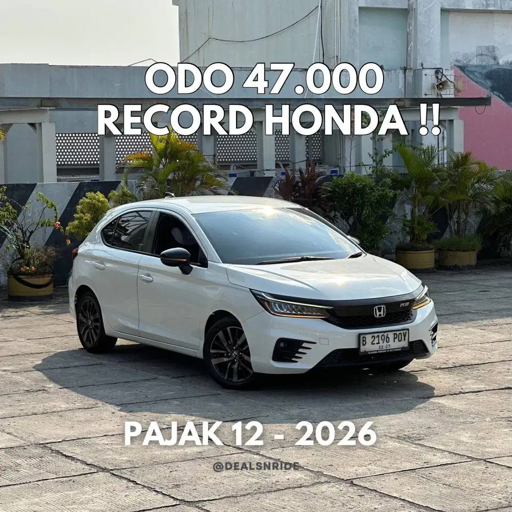 ODO 47.000 ANTIKK !! PAJAK 12/2026 HONDA CITY RS HATCHBACK 2022 MURAH