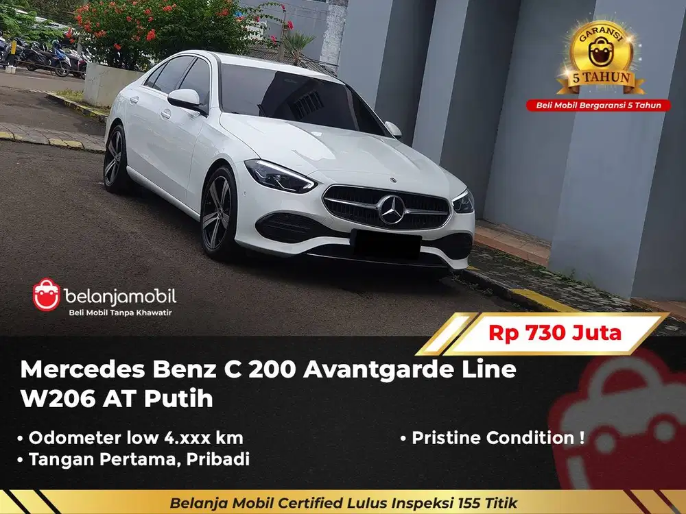 [KM LOW 4RB] Mercedes Benz Mercy C 200 C200 Avantgarde W206 2024/2025