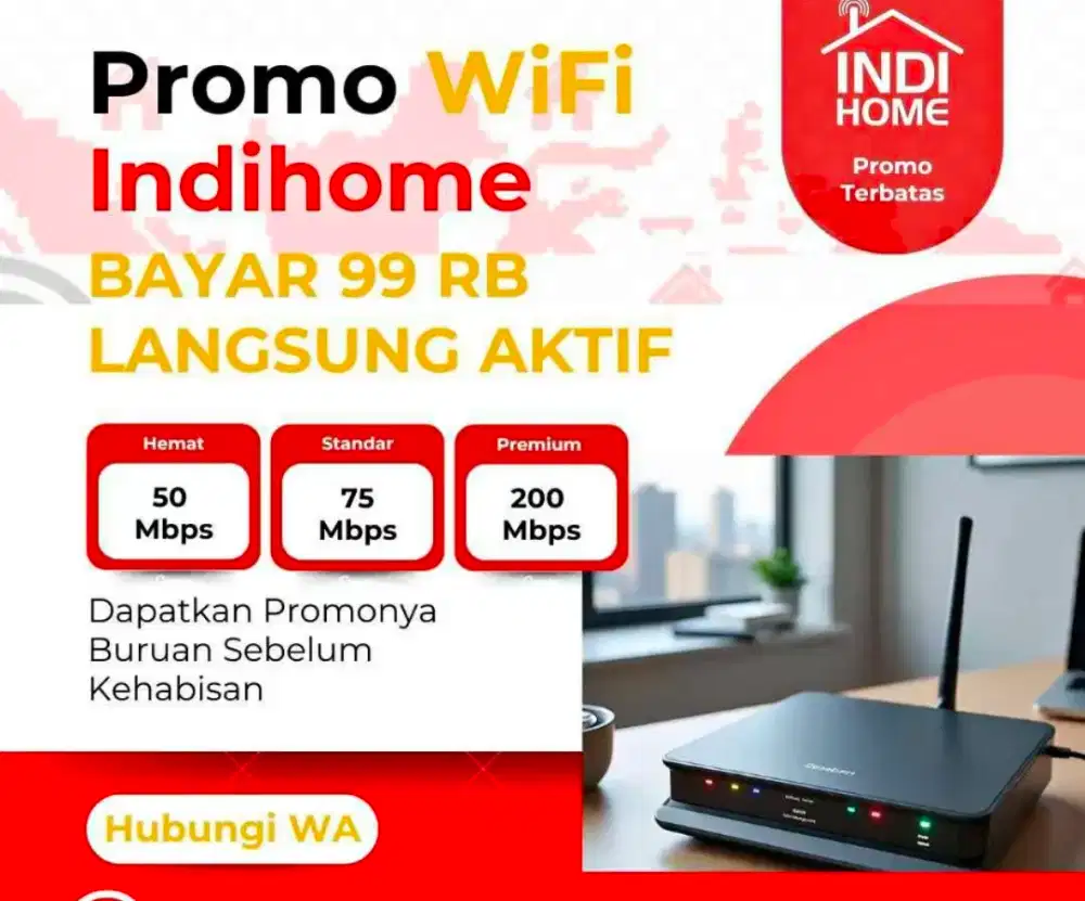Pasang WiFi indihome termurah promo