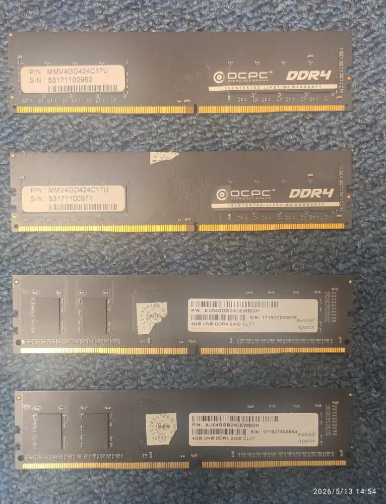 Memory Ram DDR4 4Gb