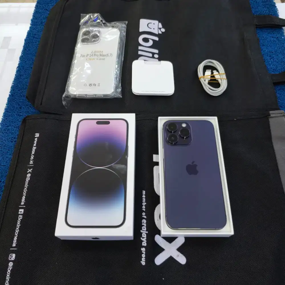 Iphone 14 Pro Max 512gb 99,9% Like new BH 89% Ex Grs resmi Digimap