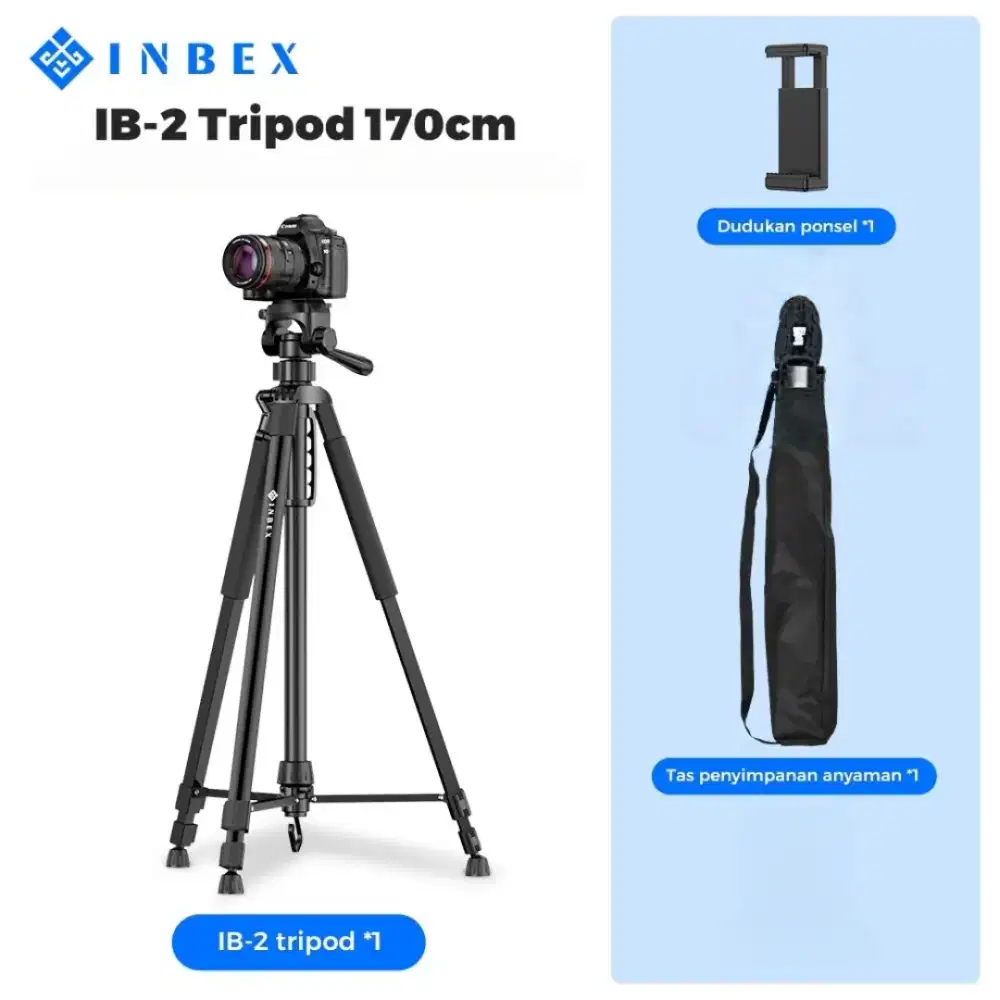 Jual 6pcs tripod inbex IB-2R 170cm