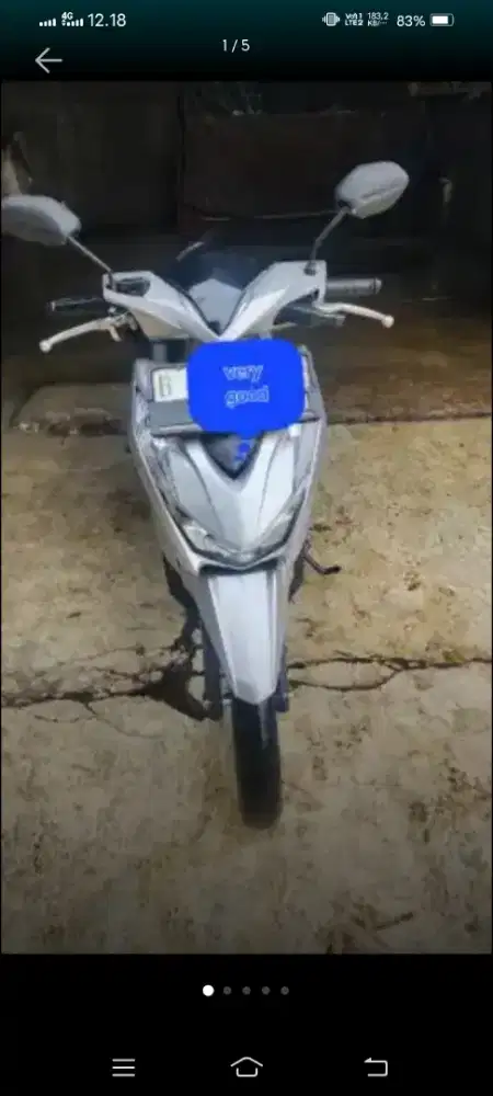 Di jual Honda beat duluxe 2023 silver