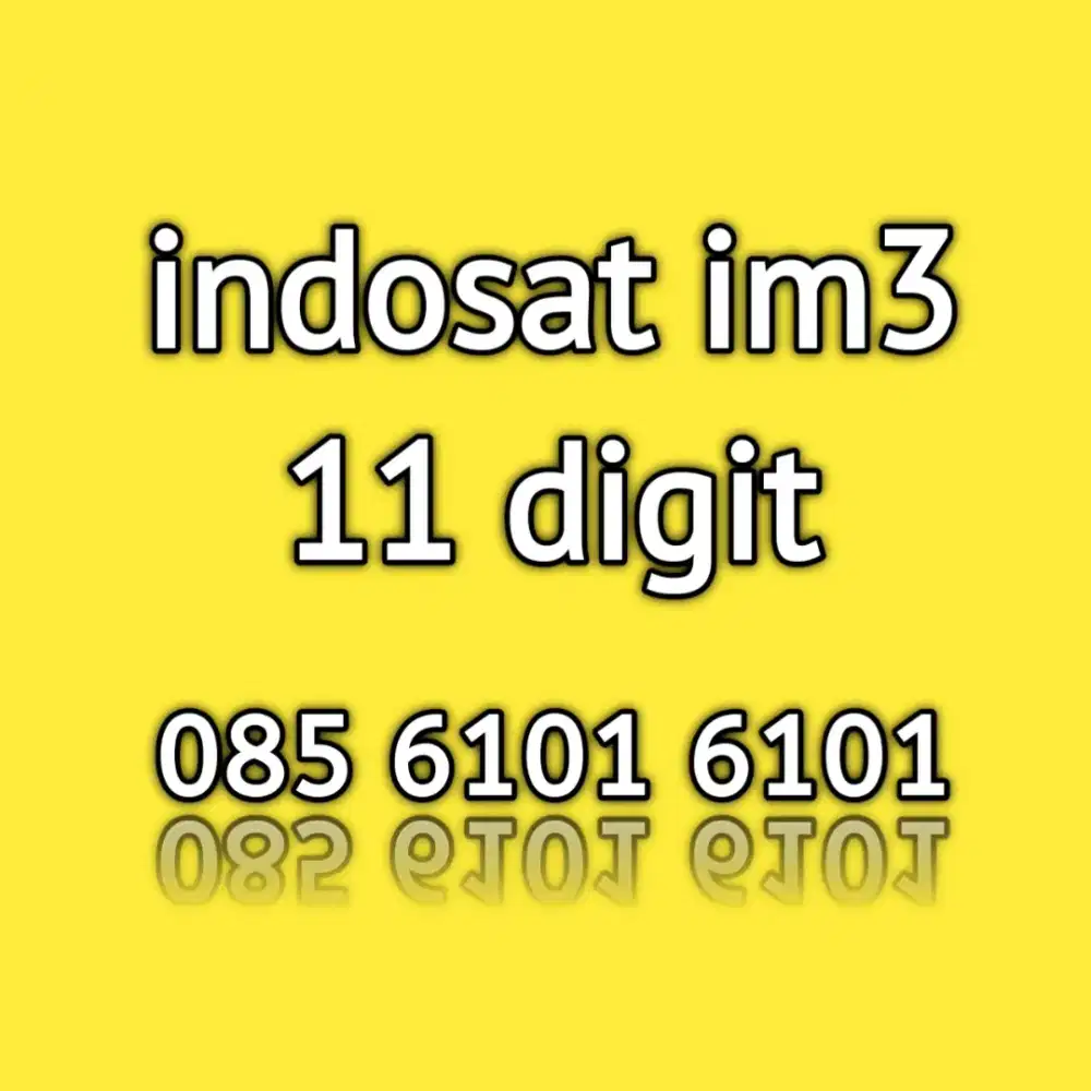 nomor cantik im3 indosat 11 digit angka cantik