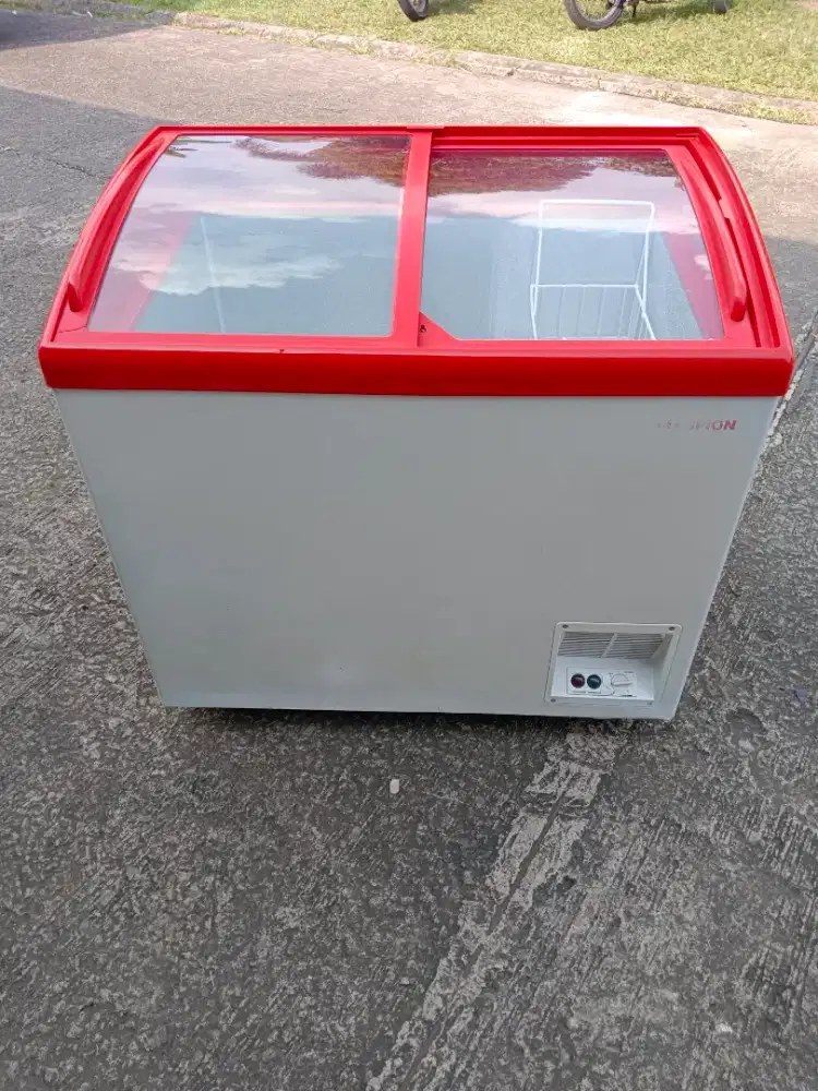 Frezer maspion 200 liter orisinil mulus normal