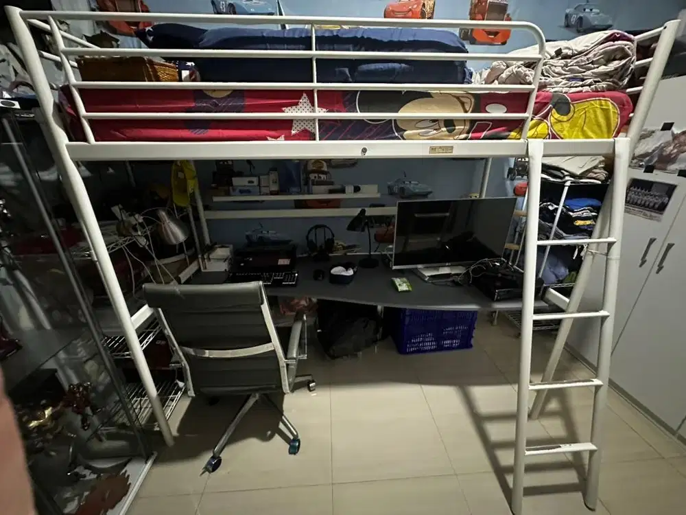 IKEA White Loft Bed