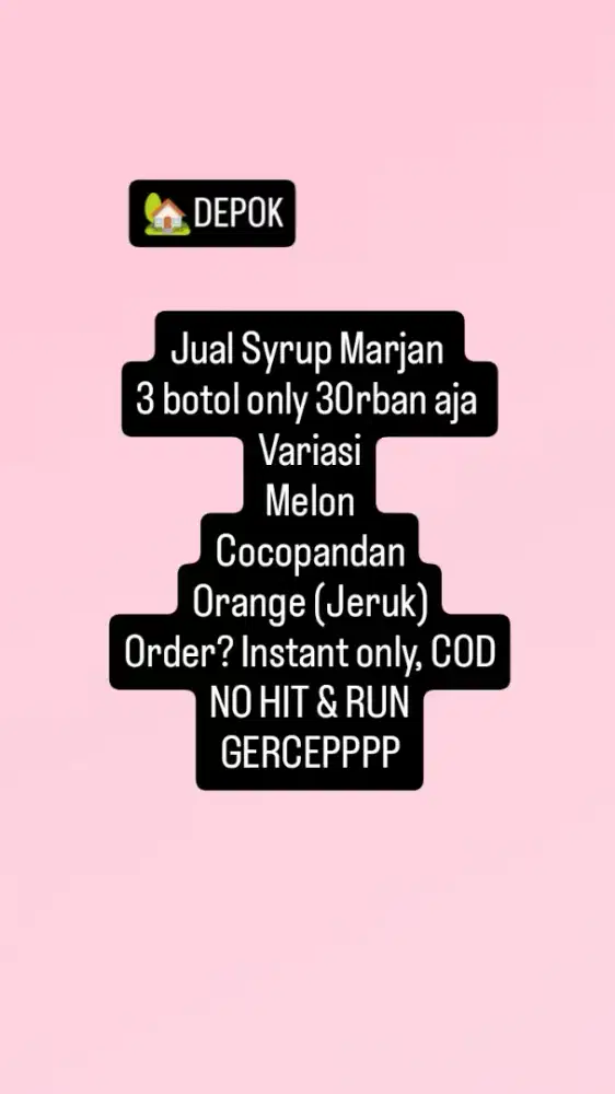 Syrup variasi Marjan