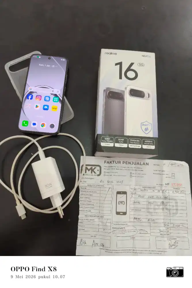 Realme 16 5G 8/256 Lengkap & Garansi Panjang