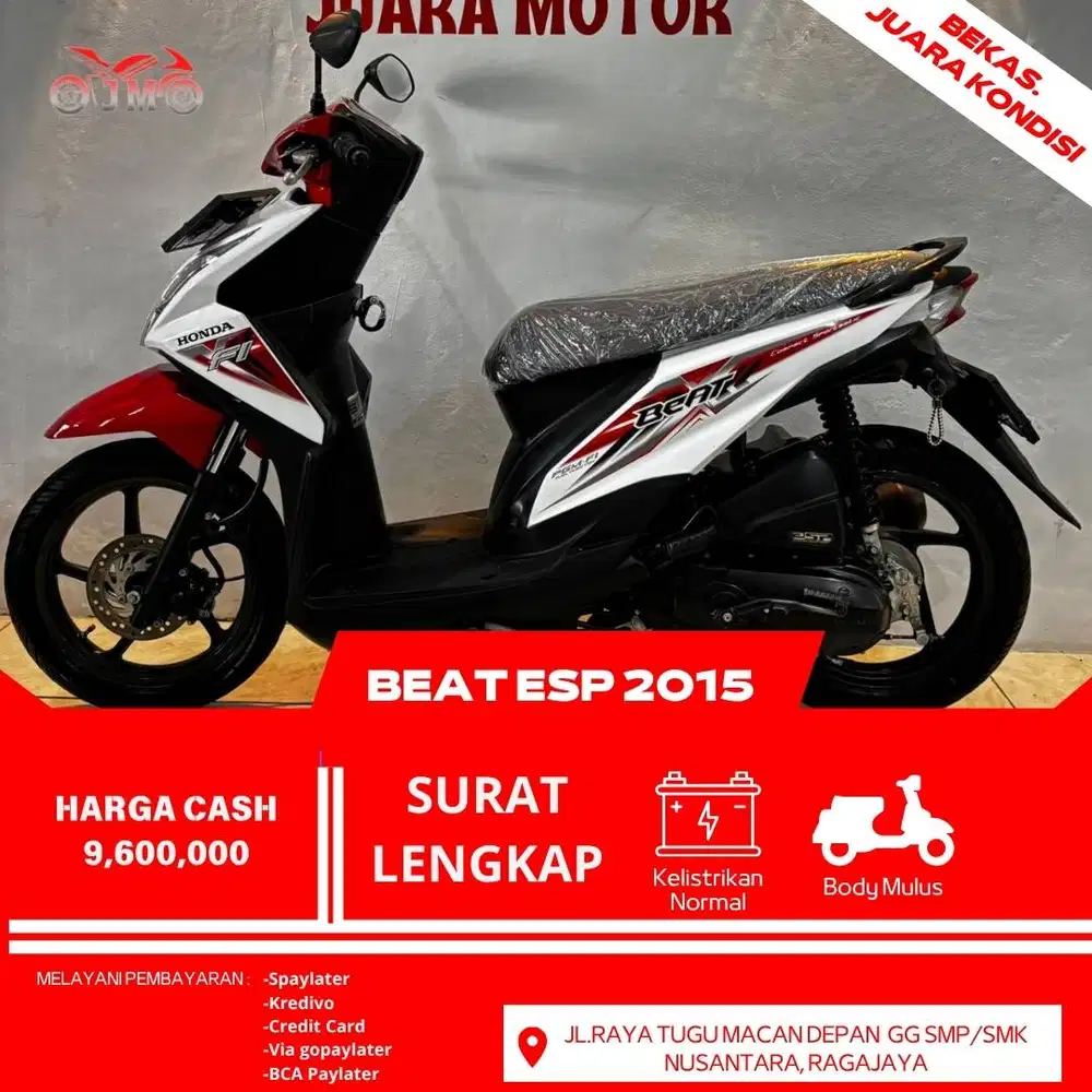 BEAT ESP 2015 SURAT LENGKAP MESIN Halus terawat dan siap pakai