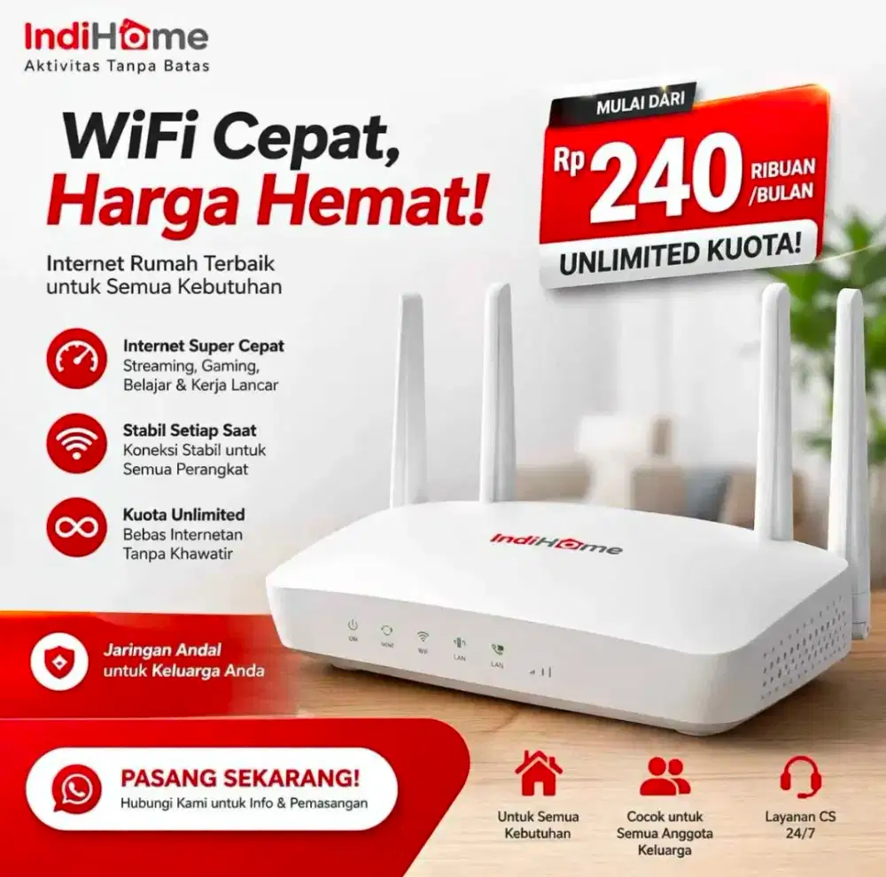 Indihome WiFi murah kualitas terbaik