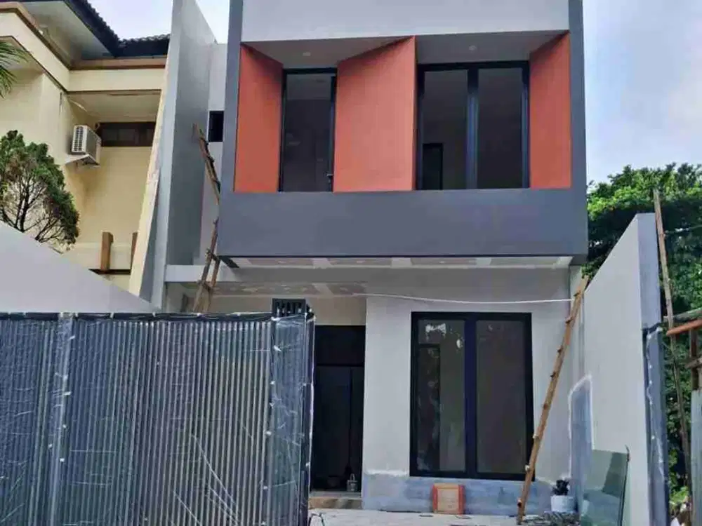MANYAR JAYA RUMAH BARU MODERN ‼️ Rumah 2 Lantai Semi Furnish Interior Surabaya Timur