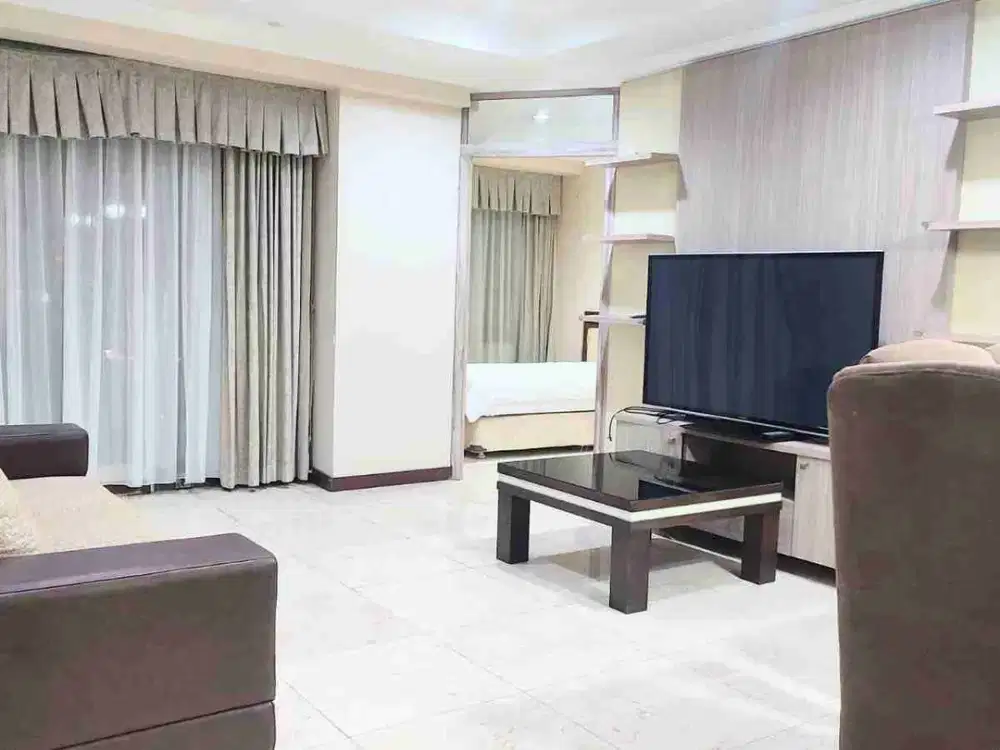 DISEWAKAN APARTEMEN ISTANA SAHID 3 KAMAR SIAP HUNI SUDIRMAN JAKARTA PUSAT
