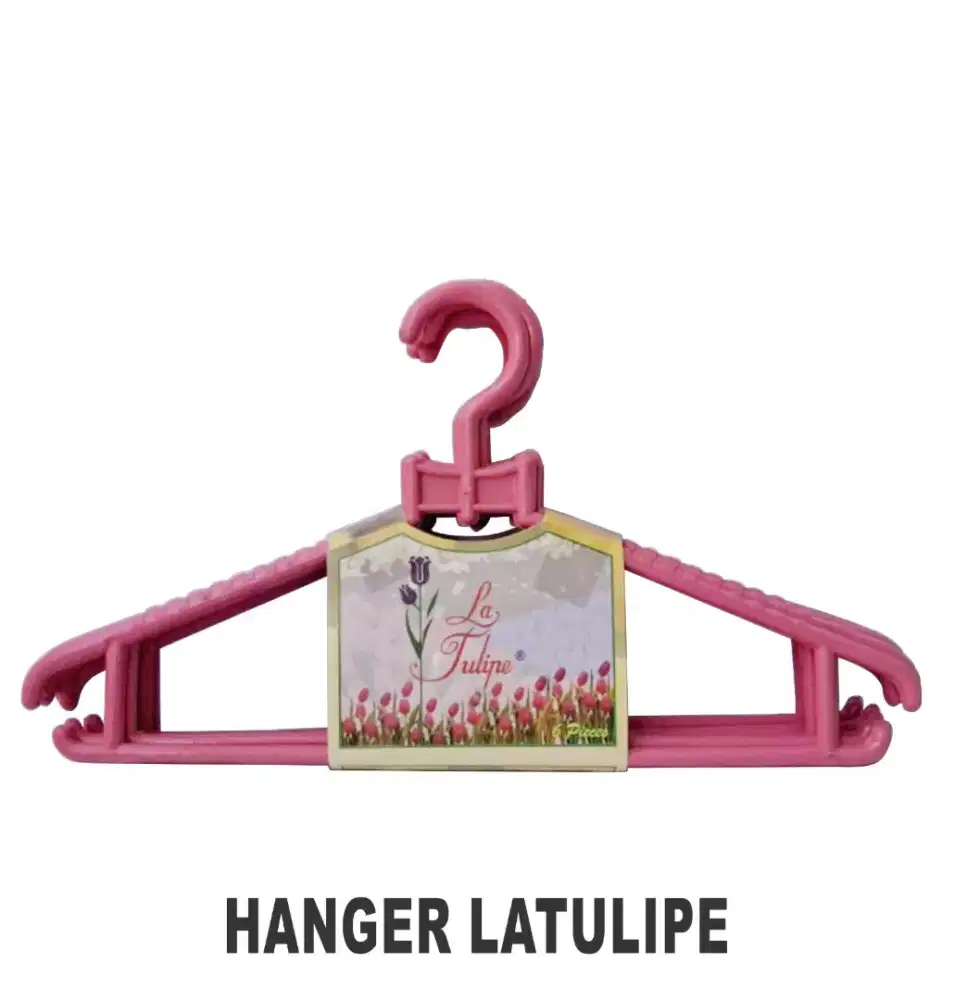 Hanger La Tulipe warna hijau ( harga 25450 isi 6 biji )